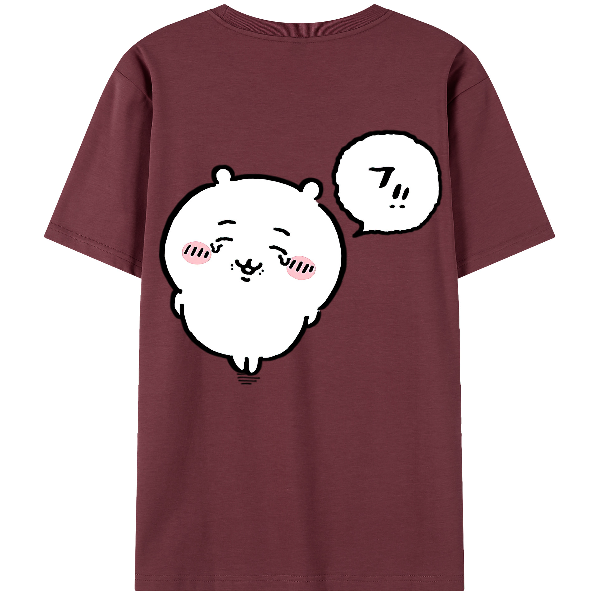 （画像用） ちいかわ ちいかわ Chii-kawa chiikawa 綿100％半袖Tシャツ（背面プリント）